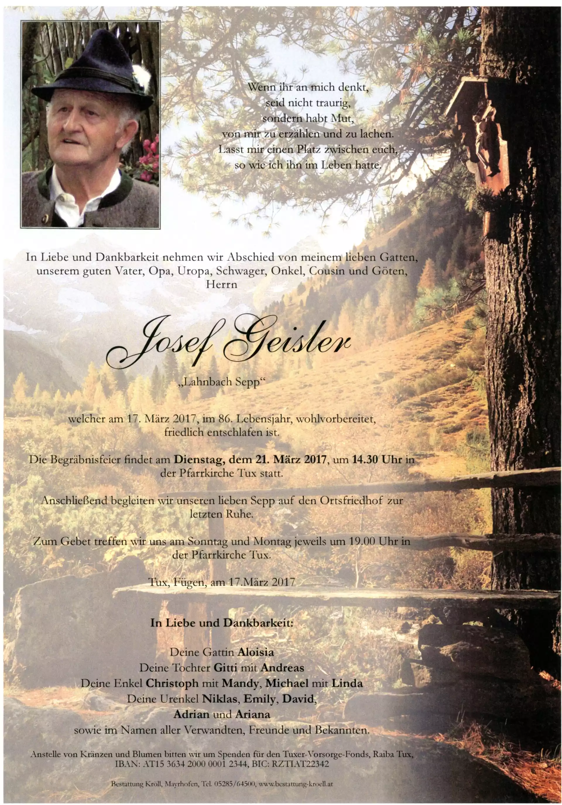 Parte von Josef Geisler